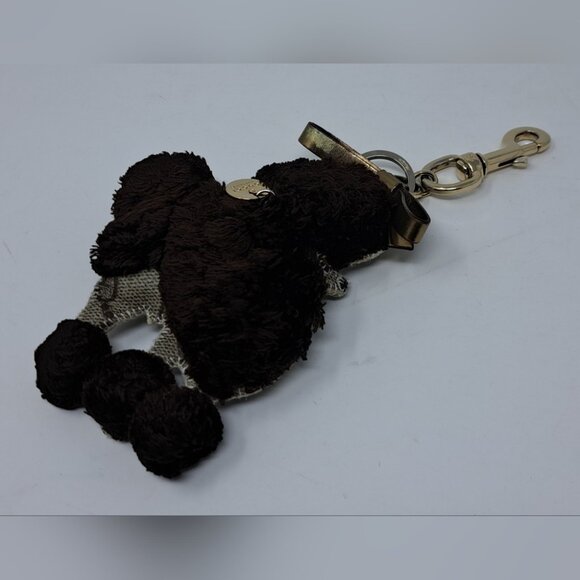 Gucci Handbags - Gucci Keyring Bag Charm GG Supreme French Poodle Lulu Canvas Brown Beige Gold
